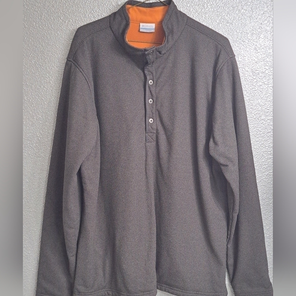 Columbia Insulated Fleece Lined Henley Shirt Size XL